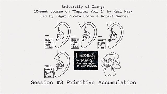 Listening to Marx with the Ear of Our Hearts Session #3