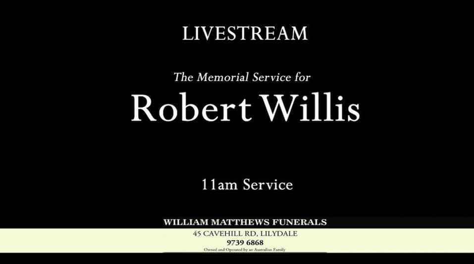 The Memorial Service For Robert Willis On Vimeo