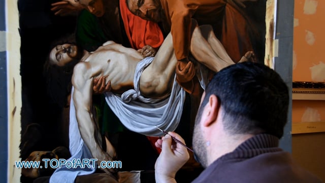 Caravaggio | The Entombment (Deposition) | Painting Reproduction Video | TOPofART