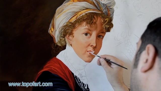 Vigee Le Brun | Self-Portrait | Painting Reproduction Video | TOPofART