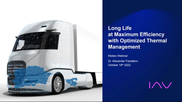 Long life at maximum efficiency with optimized thermal management