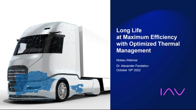 Long life at maximum efficiency with optimized thermal management