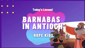 Barnabas in Antioch