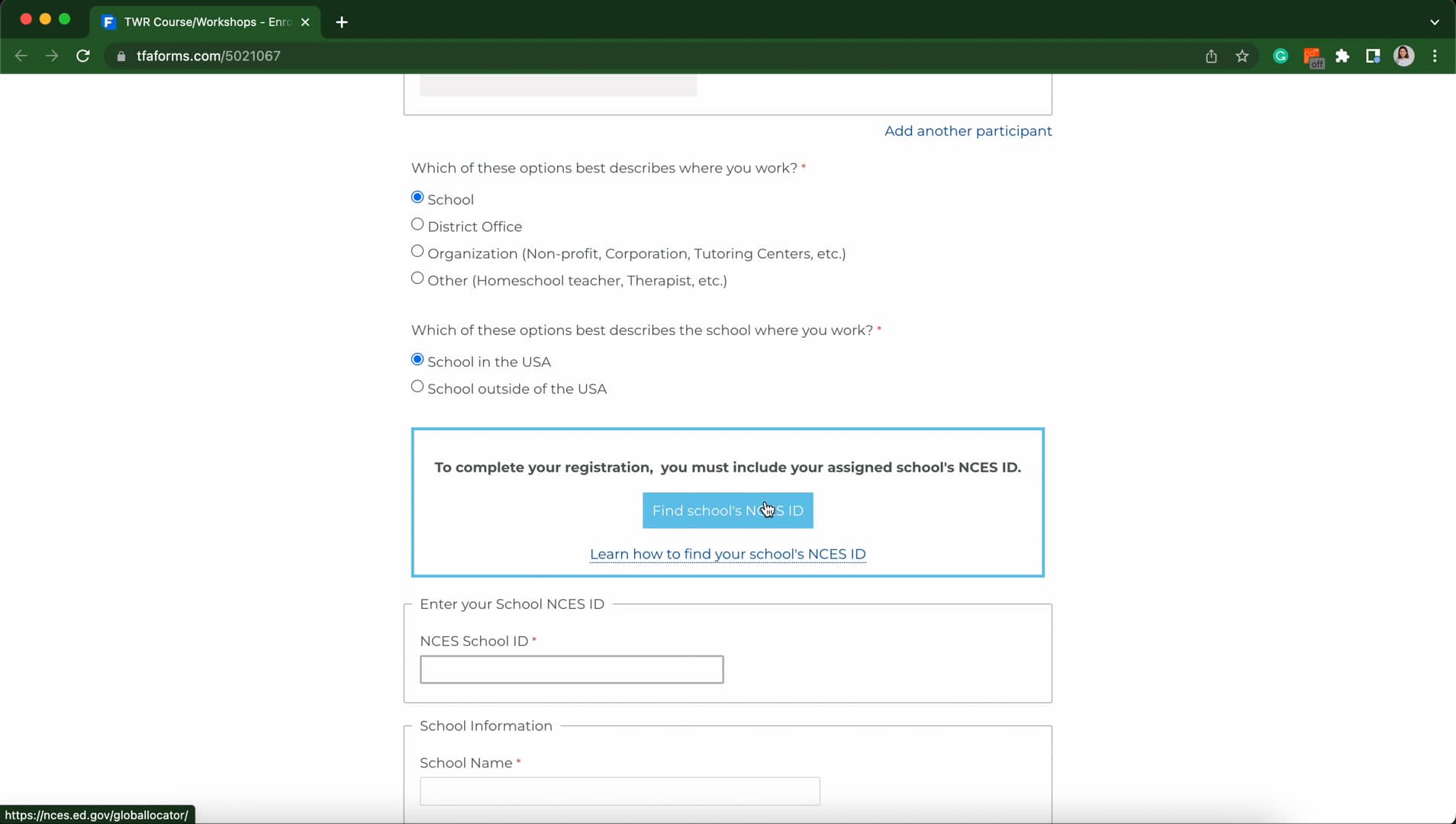 How to find a school s nces id on vimeo