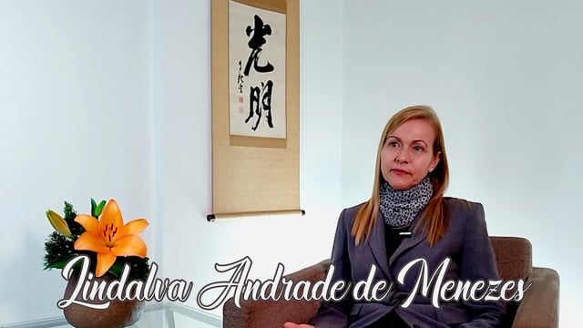 Capa do vídeo “Eu Caminho com Meishu-Sama por Lindalva Andrade de Menezes Igreja Tatuapé / SP”