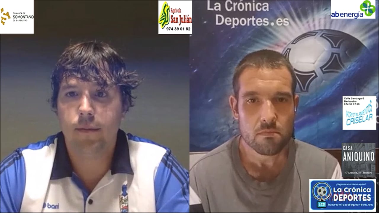 "Jornada 6" Análisis Primera Regional Gr 2 / LUIS ARCAS (Entrenador Atlético Binéfar)