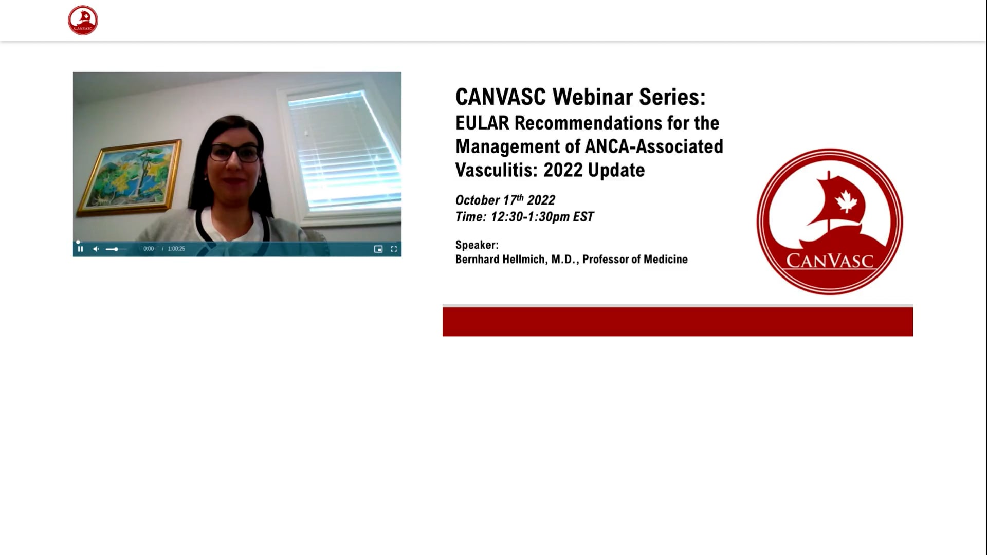 CANVASC 2022 Learning Series: EULAR Recommendations For The Management ...