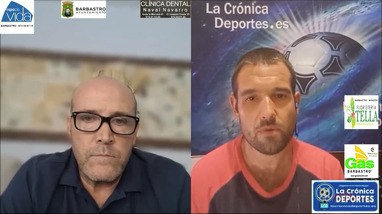 "Jornada 6" Análisis Primera Regional Gr 2 / ROBERTO FANDOS (Entrenador Peñas Oscenses)