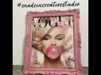 Framed Canvas - Vogue Marilyn