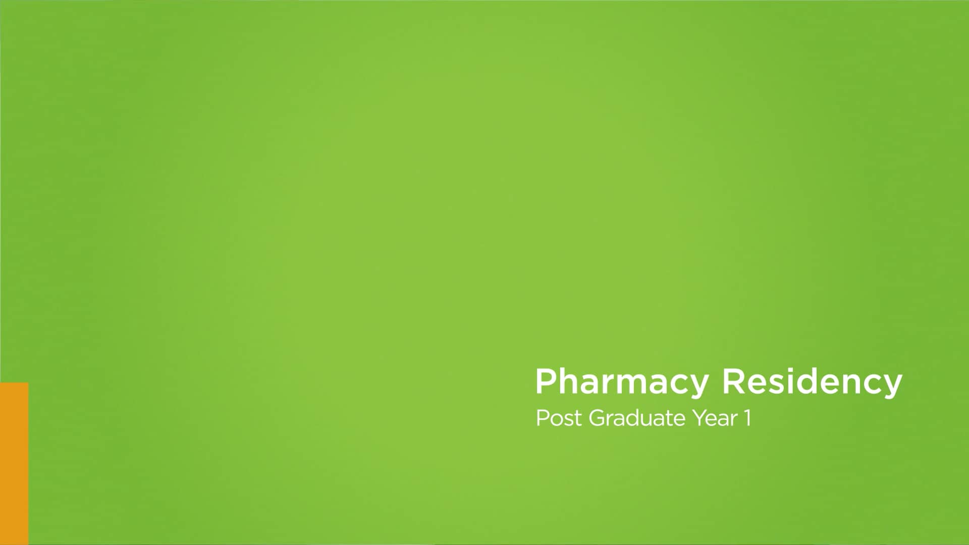 Pharmacy Residency PGY1 on Vimeo