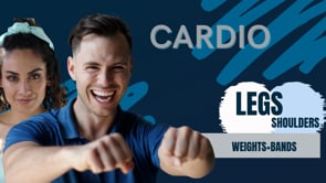 Legs sub Shoulder Cardio (weights+step+stability ball+block)-10:19:22