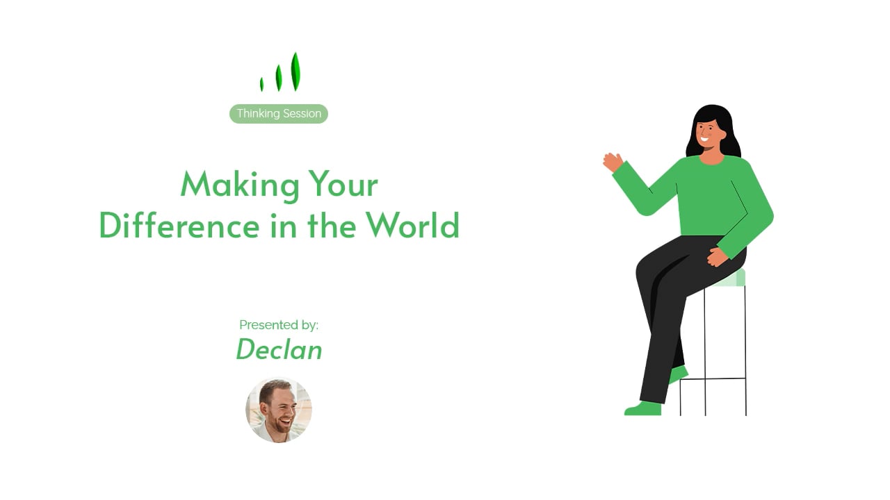 Workshop Making Your Difference in the World on Vimeo