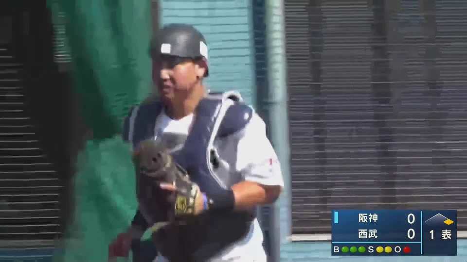 【みやざきPL】強肩発動!! ライオンズ・古賀悠斗がピッチャーを助ける盗塁阻止!! 2022年10月20日  埼玉西武ライオンズ 対 阪神タイガース