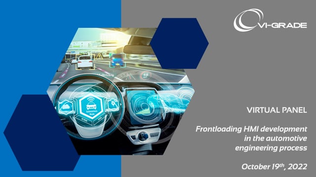 Frontloading HMI development in the automotive engineering process