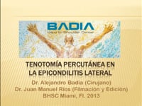 Tenex FAST Tenotomía Percutánea Epicondilits Lateral - Dr. Badia Cirujano de Mano