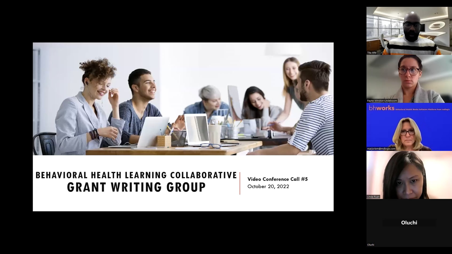 BHLC Grant Writing Group Call 5