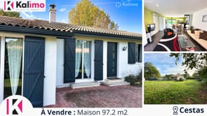 EXCLUSIVITÉ MAISON T4 SUR UNE PARCELLE DE 620 M2 CESTAS