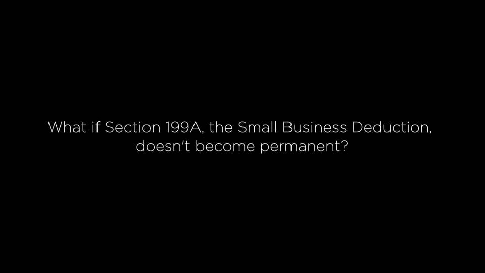 Importance of Small Business Deduction Permanency on Vimeo
