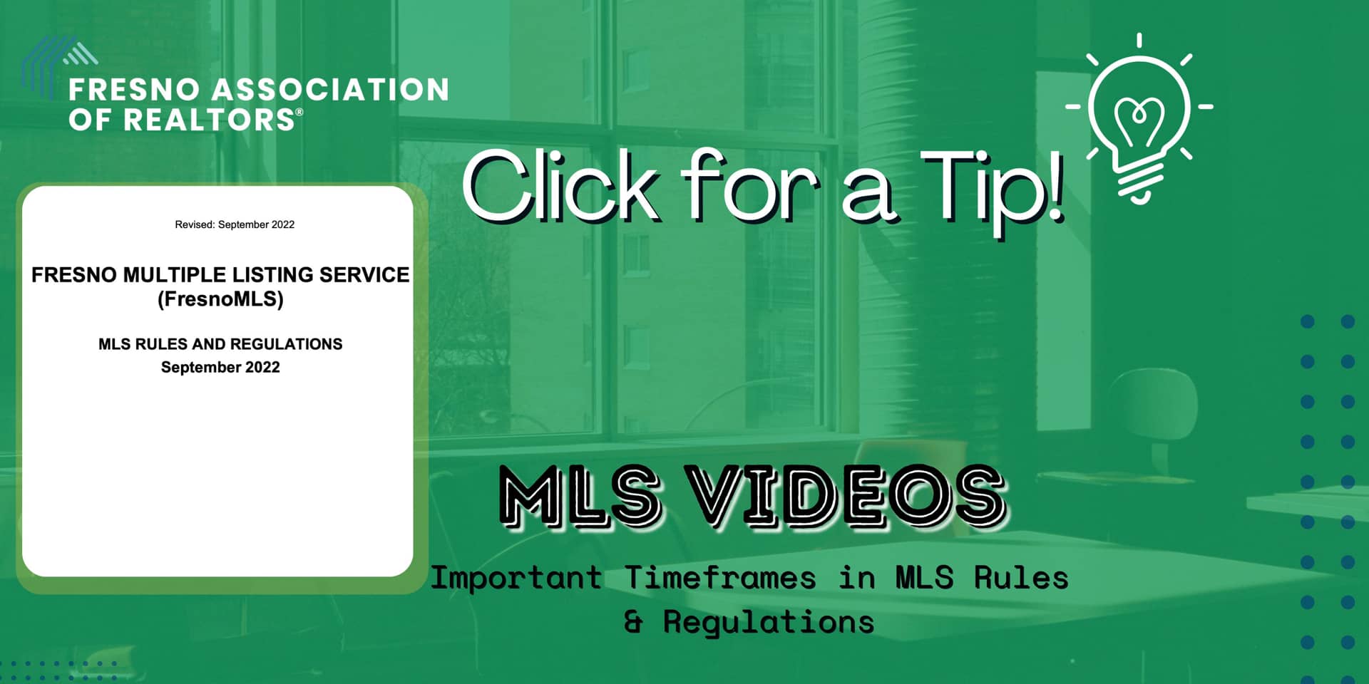 Important Timeframes in MLS Rules & Regulations on Vimeo
