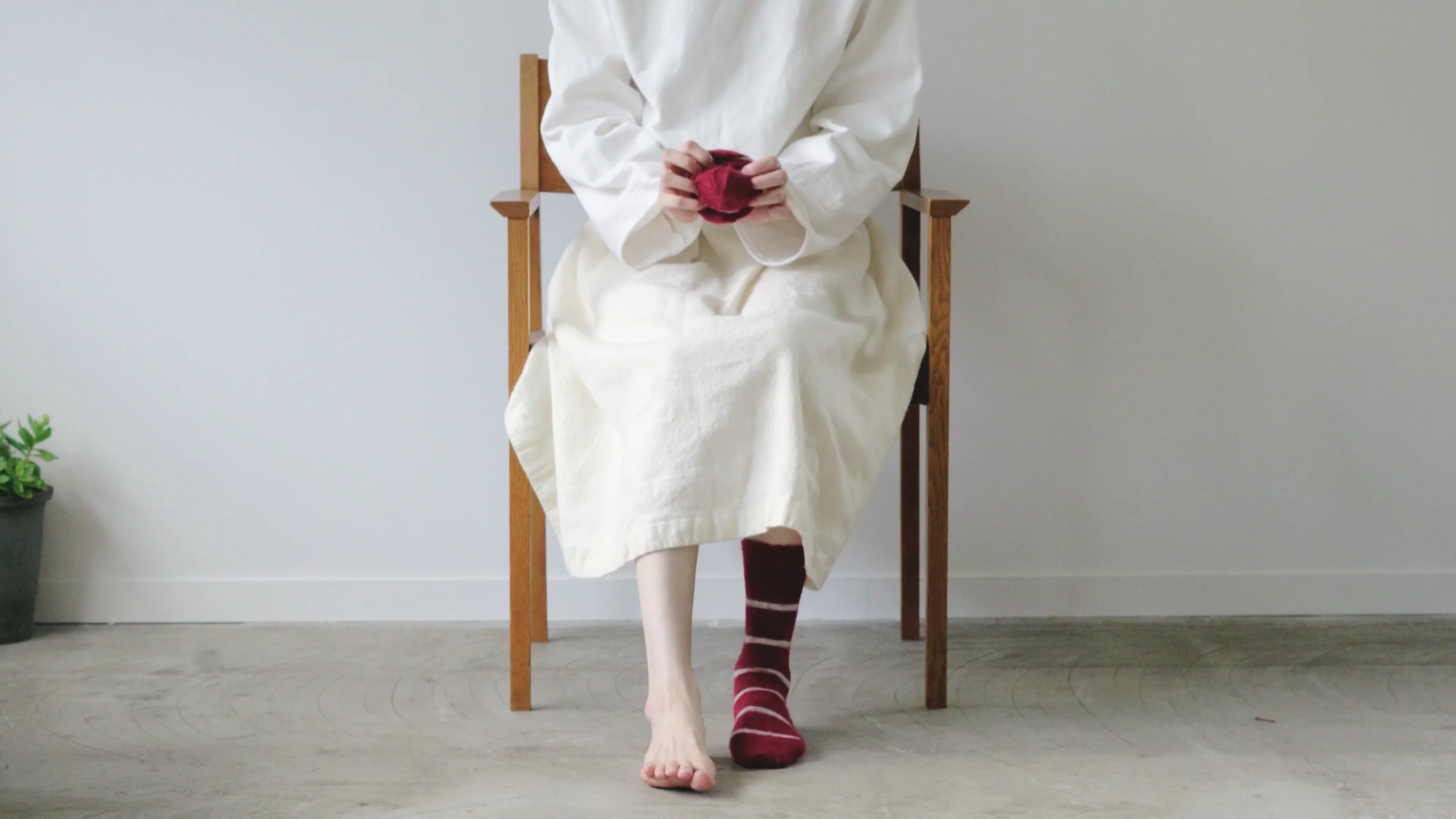 MOHAIR WOOL BORDER SOCKS S｜商品情報｜NISHIGUCHI KUTSUSHITA