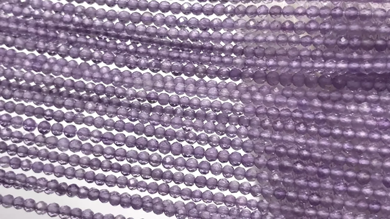 動画】【素晴らしい輝き】ピンクアメジストAAA- 極小セミラウンド