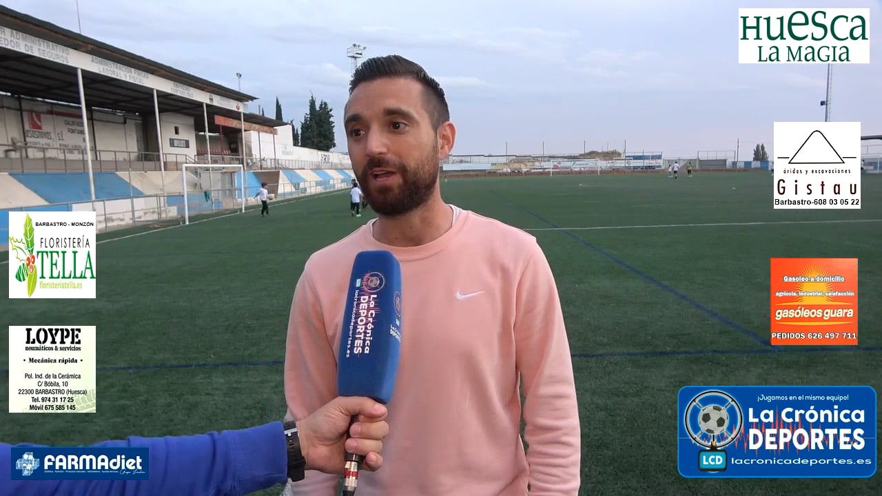 JAVIER GENOVÉS (Entrenador Robres) CDJ Tamarite 3-1 CD Robres / Jornada 7 / 3ª División