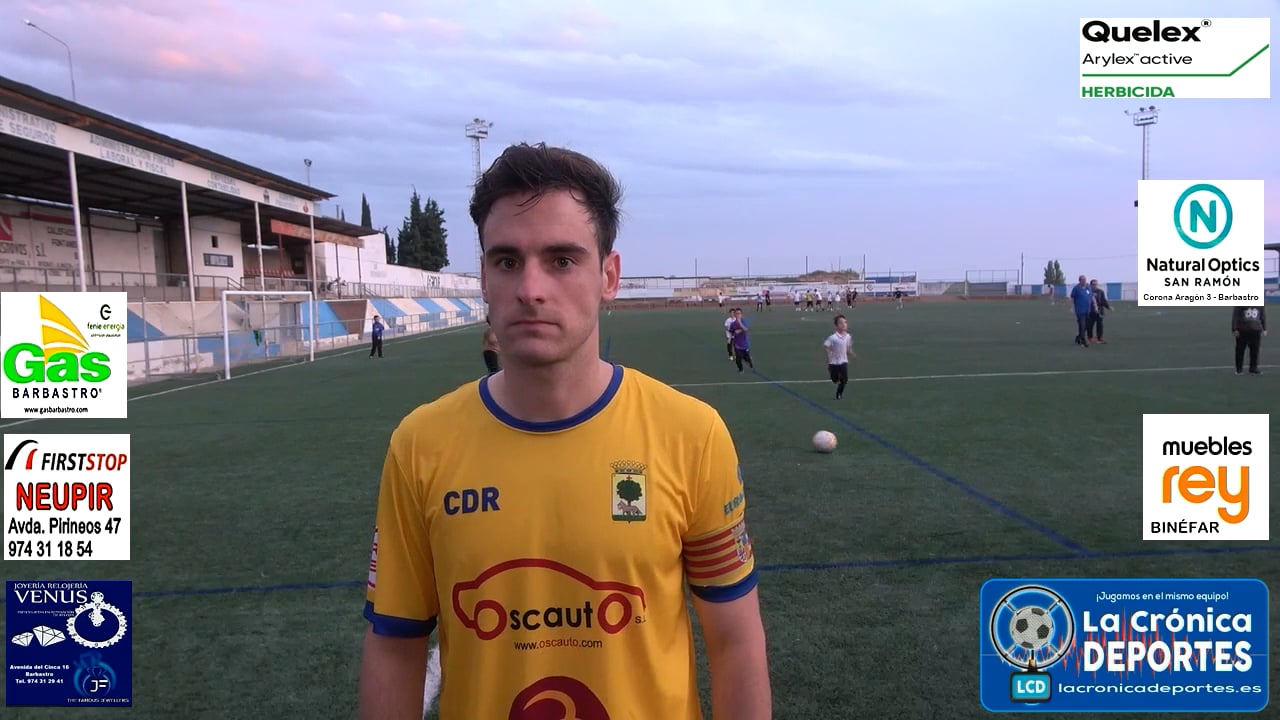 JAVI PÉREZ (Jugador Robres) CDJ Tamarite 3-1 CD Robres / Jornada 7 / 3ª División