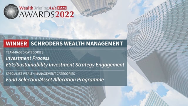 Schroders Sets ESG/Suistainability And Asset Allocation Standards placholder image