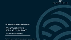 Q3 2022 AH Defined Returns Fund Update 