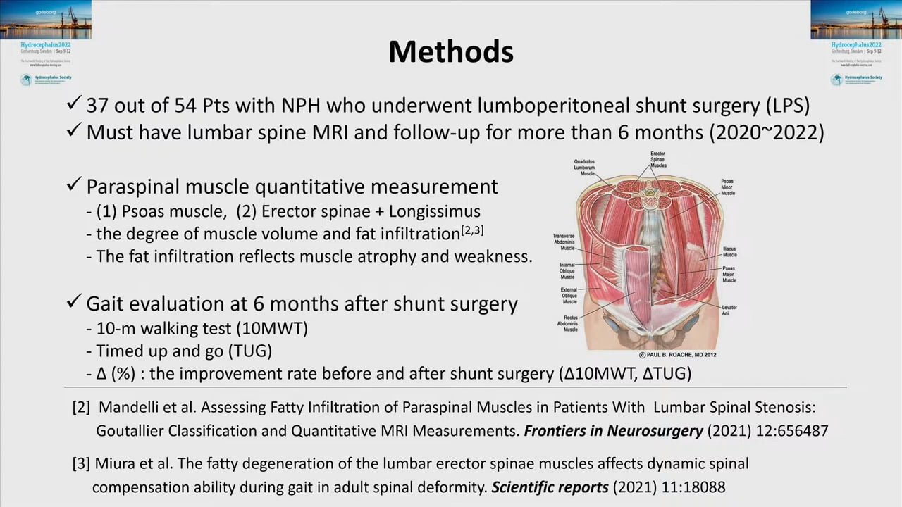 S18. Ki-Su Park - THE DEGENERATIVE STATE OF PARASPINAL MUSCLE MAY AFFECTS GAIT IMPROVEMENT AFTER SHUNT SURGERY IN NORMAL PRESSURE HYDROCEPHALUS