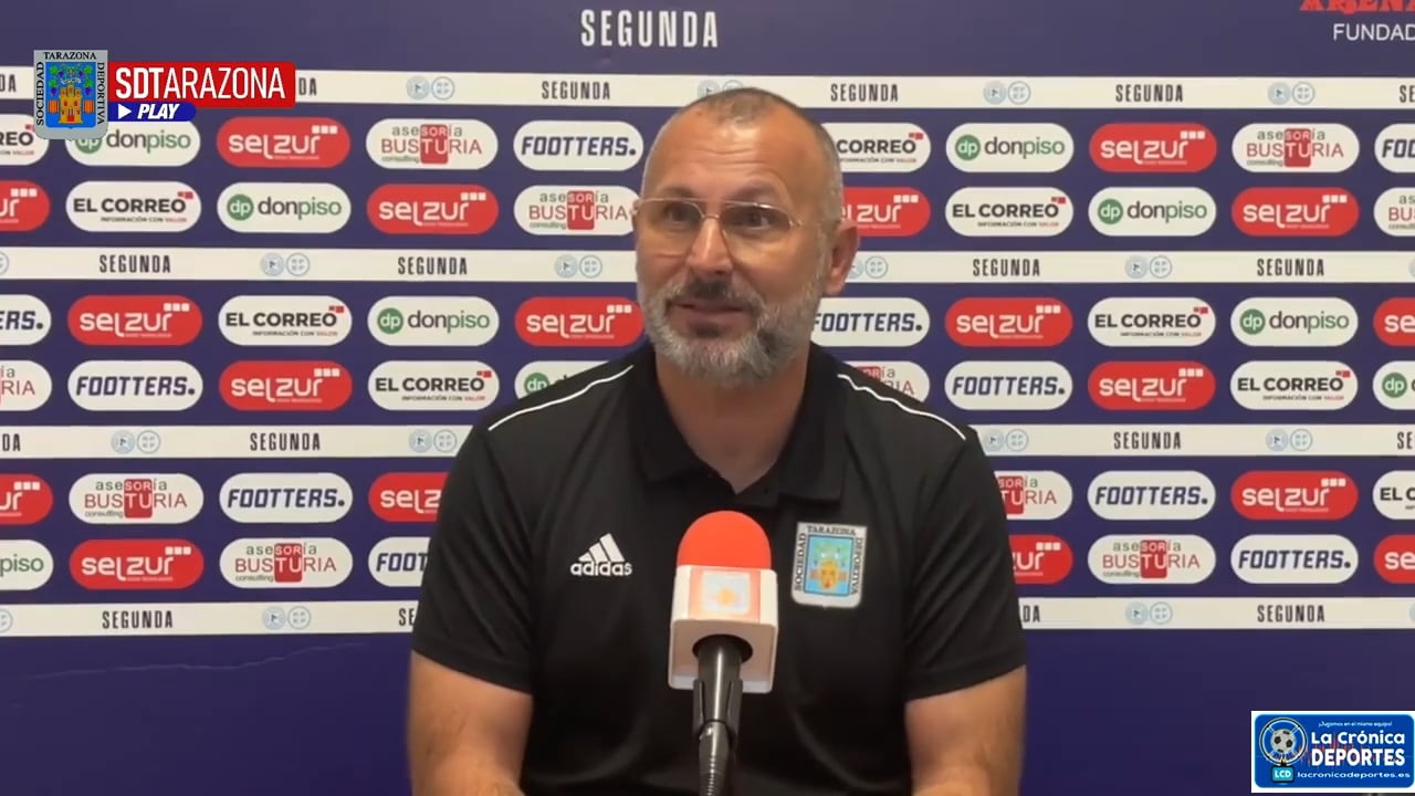 JAVI MORENO (Entrenador Tarazonza) Arenas de Getxo 3-3 SD Tarazona / Jornada 8 / 2ª RFEF - Grupo 2 / Fuente: SD Tarazona