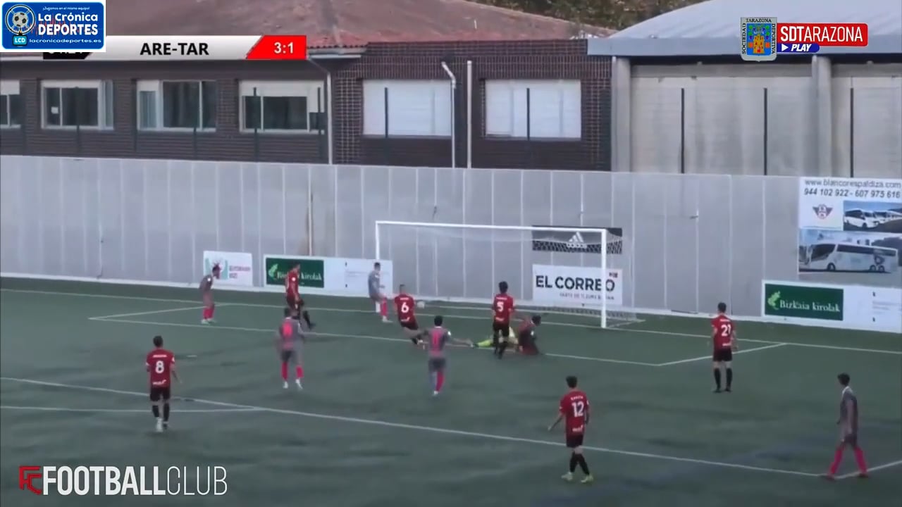 (RESUMEN Y GOLES) Arenas de Getxo 3-3 SD Tarazona / Jornada 8 / 2ª RFEF - Grupo 2 / Fuente: SD Tarazona