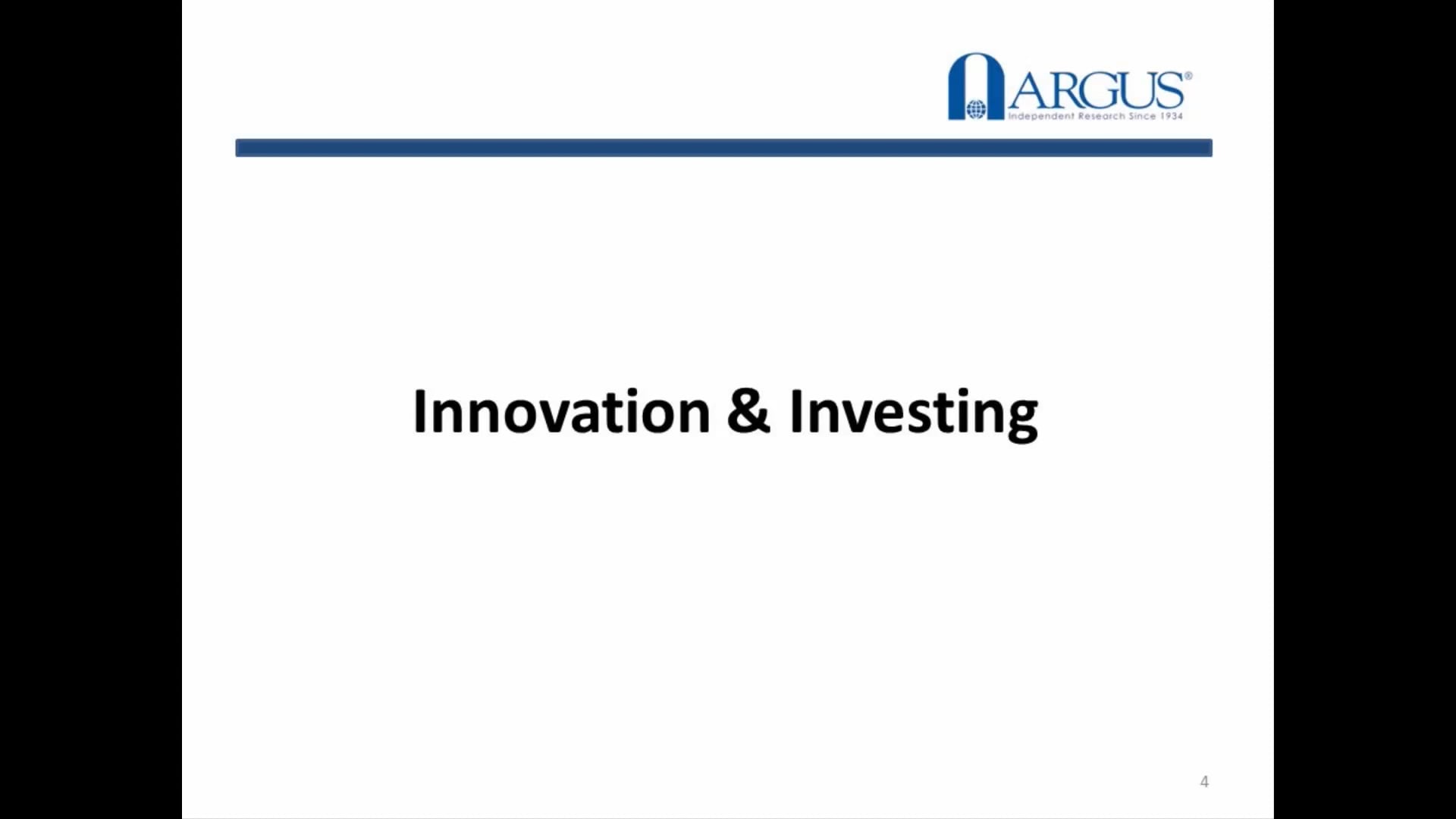 Innovation and Investing