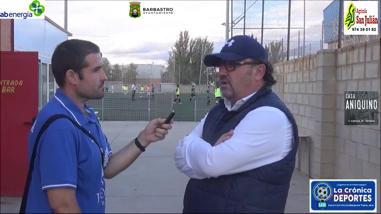 ÓSCAR TIBERIO (Entrenador Borja) AD El Gancho CF 1-2 SD Borja / Jornada 6 / Regional Preferente Gr 2 / Fuente: YouTube Raúl Futbolero