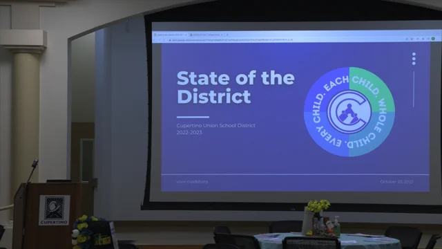 CUSD 2022-23 State of the District - Cupertino Union School District