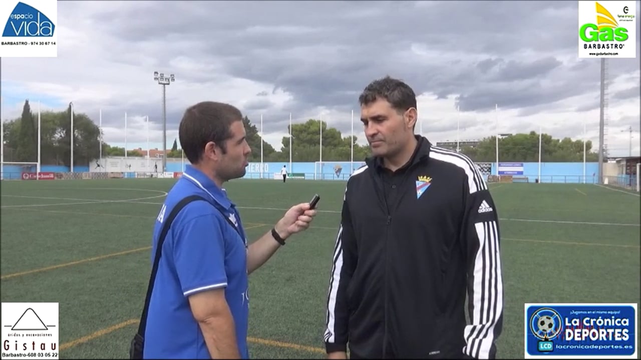 TOÑO CASCANTE (Entrenador Valdefierro) CD Valdefierro 1-1 CD Morés / Jornada 6 / Regional Preferente Gr 2 / Fuente: YouTube Raúl Futbolero