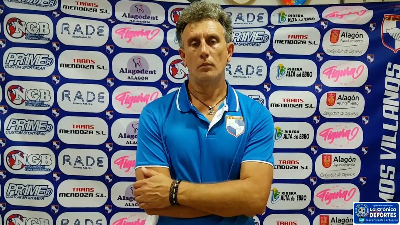JOSÉ RAMÓN SUÁREZ (Entrenador Villa de Alagón) CF Villa de Alagón 1-1 UD Casetas / Jornada 6 / Regional Preferente Gr 2 / Fuente: Alagón Deportivo