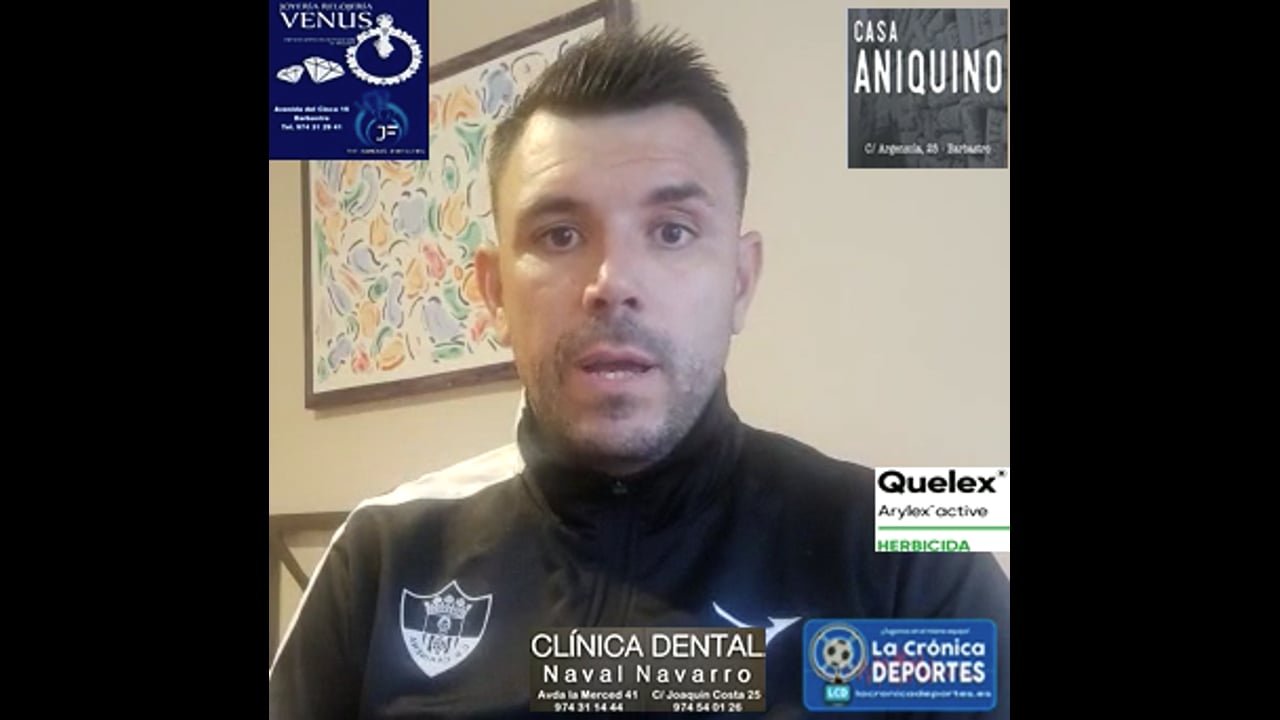 DAVID BERNAL (Entrenador Cariñena) CD Cariñena 1-1 CD Caspe / Jornada 7 / 3ª División