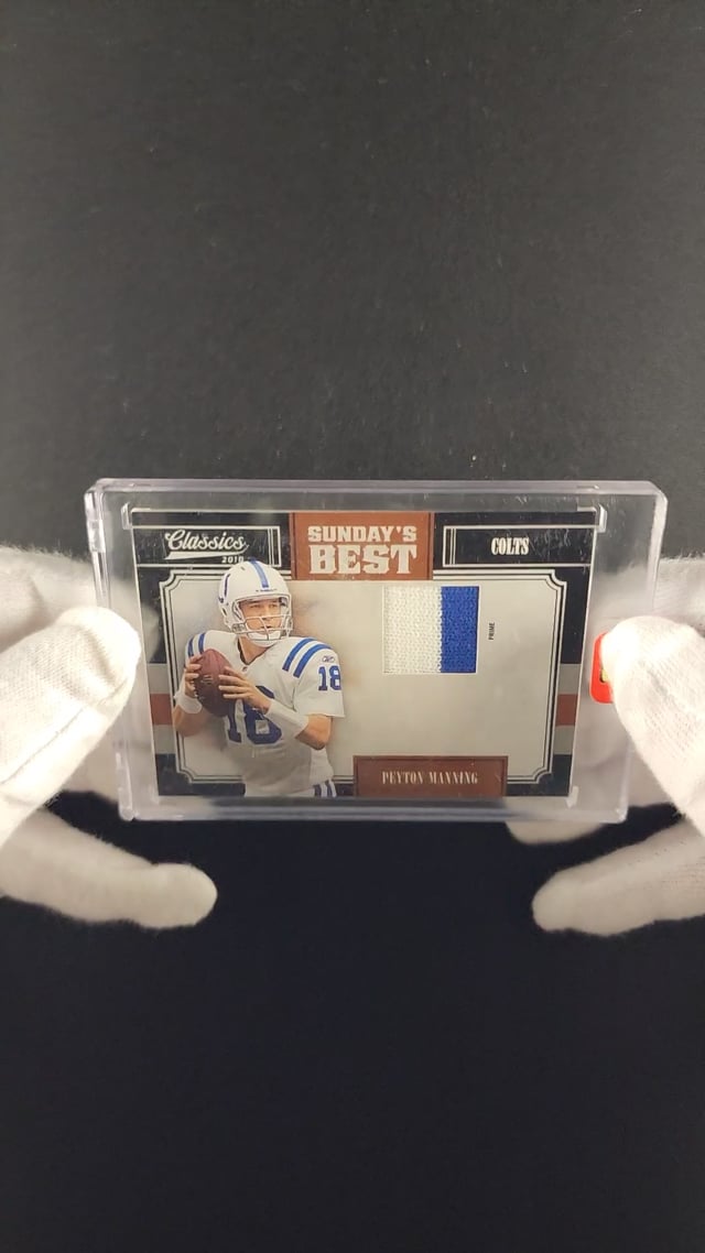 Peyton Manning Card 2010 Classics Sunday's Best Jerseys #20