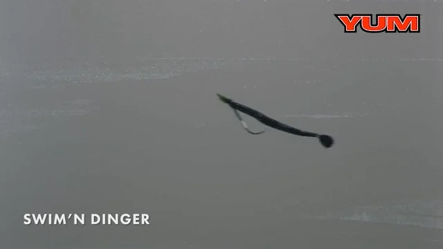 YUM Thump'n Dinger Cut Tail – Vert Citrouille – Paquet De 9 – Pack Ouvert
