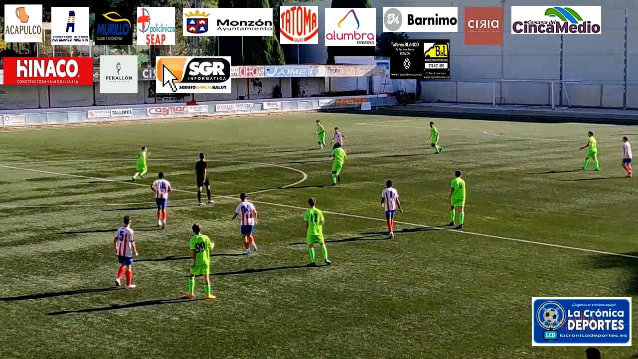 DIVISIÓN DE HONOR CADETE  AT.MONZÓN FÚTBOL BASE-2-0-UNIÓN LA JOTA VADORREY