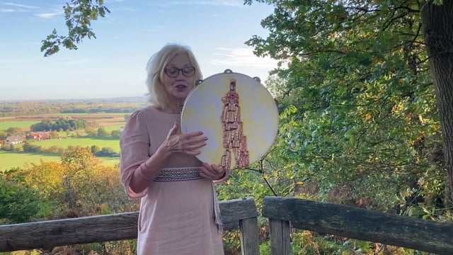 Ritme Moon op Madonnadrum met schellen