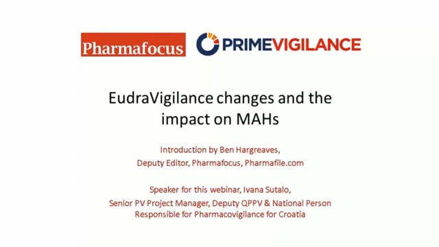 EudraVigilance changes and the impact on MAHs 07-11-2017.mp4