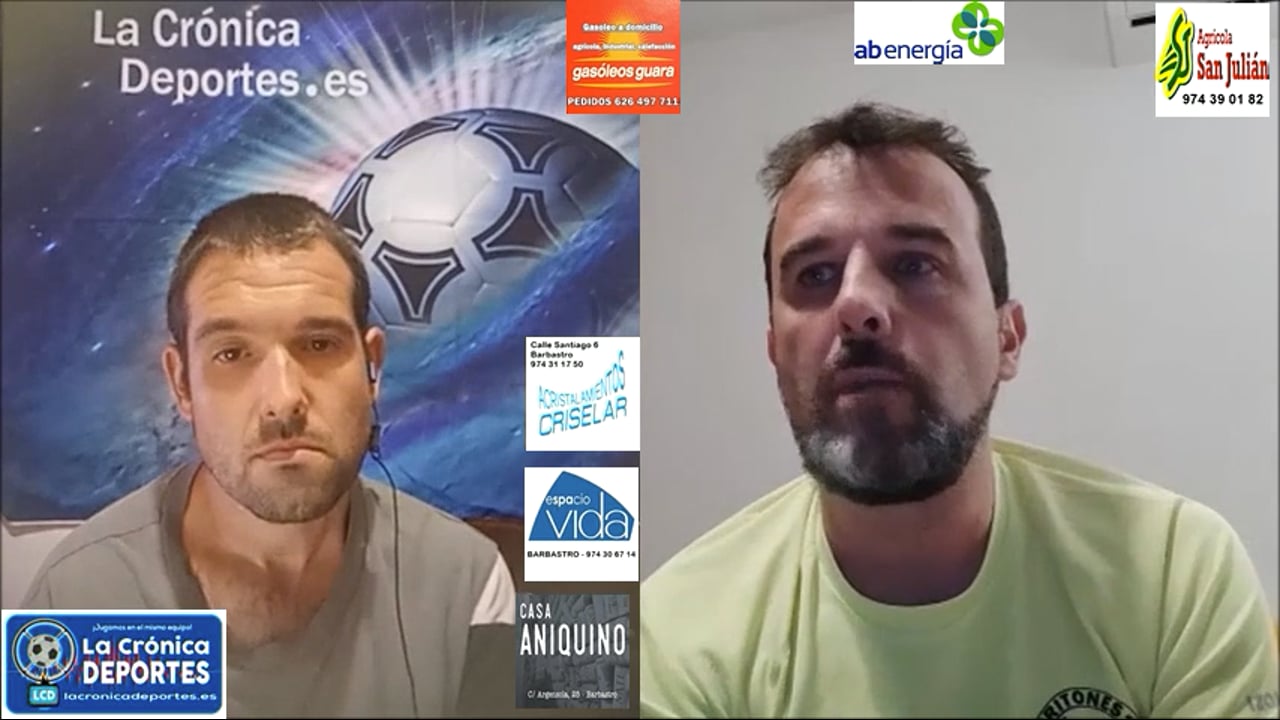 "Jornada 7" Análisis Primera Regional Gr 2 / JOSÉ ANTONIO TORRES (Entrenador San Lorenzo del Flumen) 