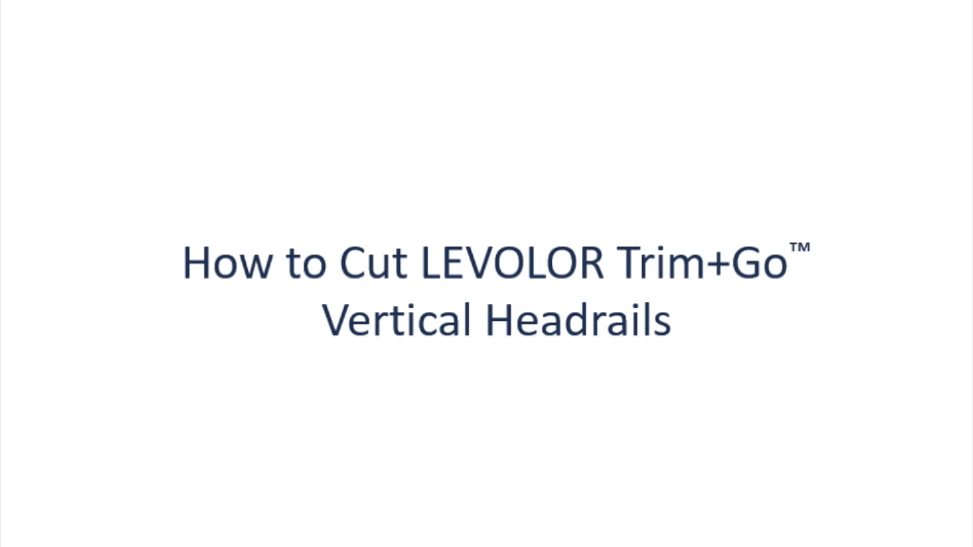 Smart Machine How To Cut Vertical Headrail CC On Vimeo