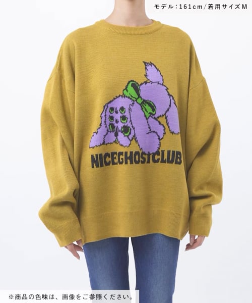 UNISEX】niceghostclub／DOG KNIT | [公式]エーランド（ALAND）通販