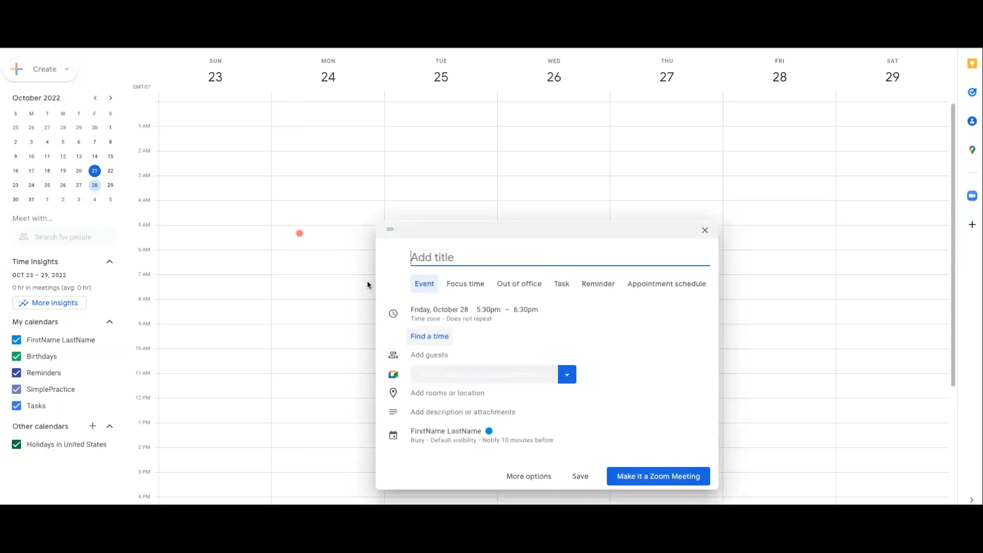 Setting Up Your Google Calendar Availability On Vimeo