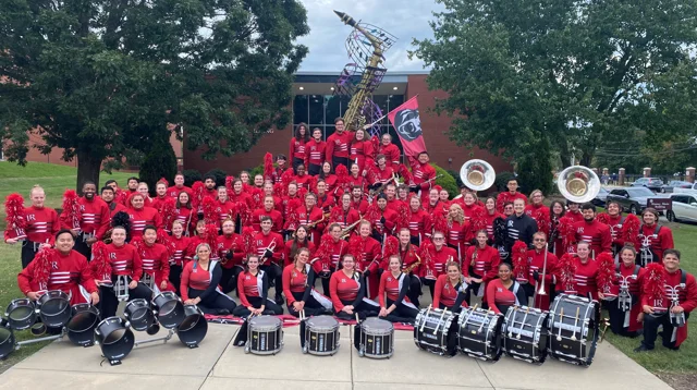 High School marching band at National Cherry Blossom Festival