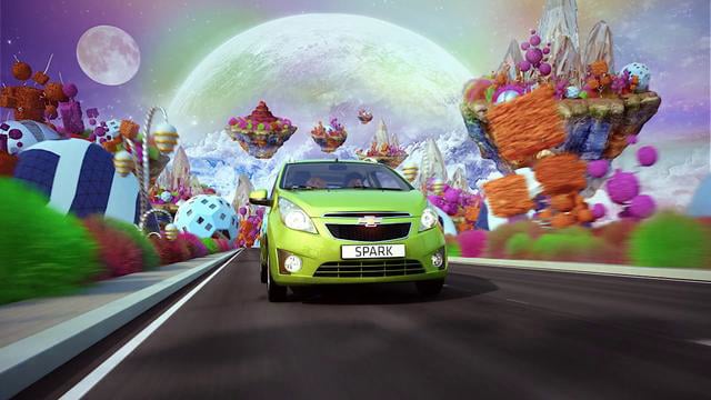 chevrolet spark commercial - 3d special effect 