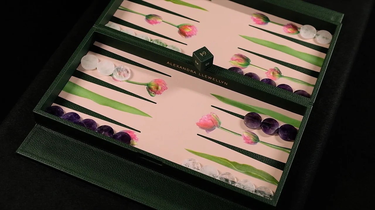 Tulip Travel Backgammon Set | Alexandra Llewellyn
